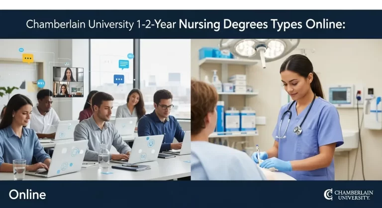 Chamberlain University 1-Year & 2-Year Nursing Degrees Types Online